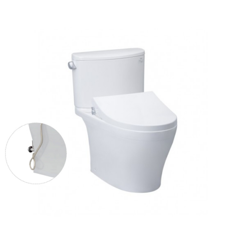 Bàn cầu hai khối, nắp đóng êm kèm vòi rửa nước lạnh TCW1211A
