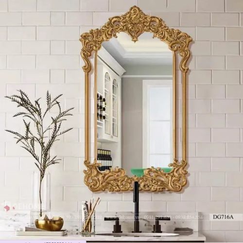 Gương Khung Gỗ Cổ Điển Treo Tường DG716A