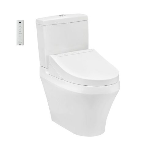 Bàn cầu hai khối kèm nắp rửa điện tử WASHLET dòng C5 - TCF24460AAA (220V)