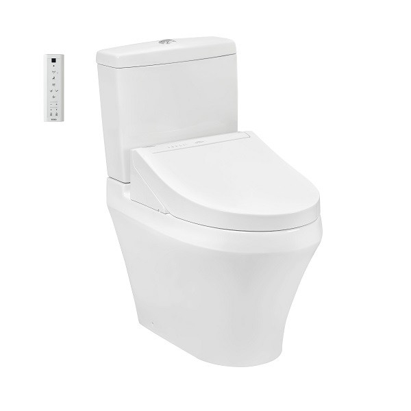 Bàn cầu hai khối kèm nắp rửa điện tử WASHLET dòng C5 - TCF24460AAA (220V)