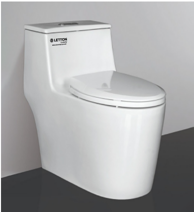 Bồn cầu 1 khối Letton Luxury LKX 116 Nắp kép