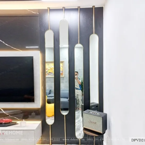Bộ Gương Khung Mạ PVD Trang Trí DPVD218A