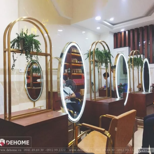 Gương Salon Khung Inox Mạ Vàng PVD - DPVD612.2E