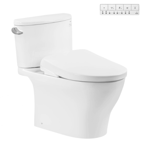 Bàn cầu 2 khối kèm nắp rửa điện tử WASHLET (loại giấu dây) dòng S7 - TCF47360GAA (220V)