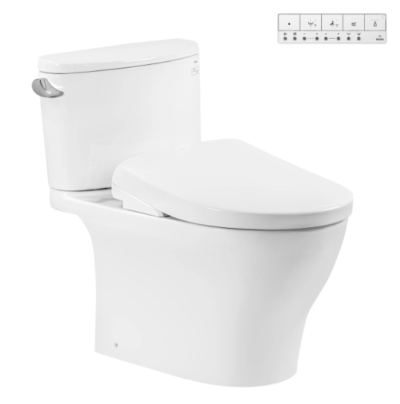 Bàn cầu 2 khối kèm nắp rửa điện tử WASHLET (loại giấu dây) dòng S7 - TCF47360GAA (220V)