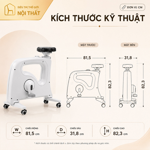 Xe đạp tập thể dục không kèm bàn BIKEX 2