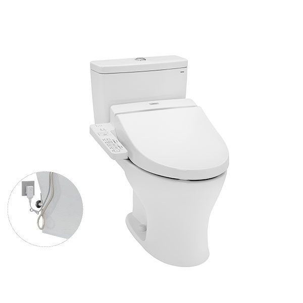 Bàn cầu hai khối, kèm nắp rửa điện tử WASHLET dòng C2