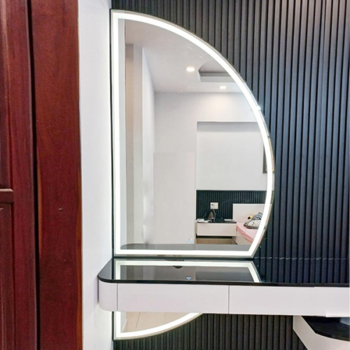Gương Trang Điểm Decor Có Đèn Led Viền Mạ PVD - DPVD108.8A