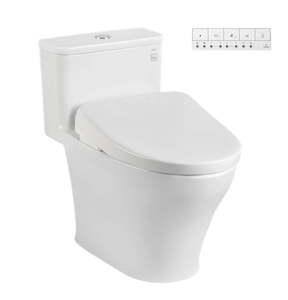 Bàn cầu 1 khối kèm nắp rửa điện tử WASHLET (loại giấu dây) dòng S7 - TCF47360GAA (220V)