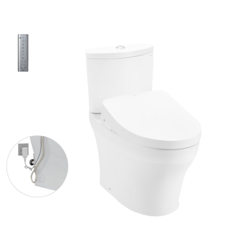 Bàn cầu hai khối kèm nắp rửa điện tử WASHLET dòng S7