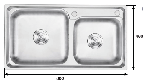 CHẬU RỬA INOX KAFF KF-M8045GHR