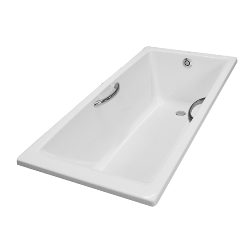 Bồn tắm nhựa có tay vịn, không yếm