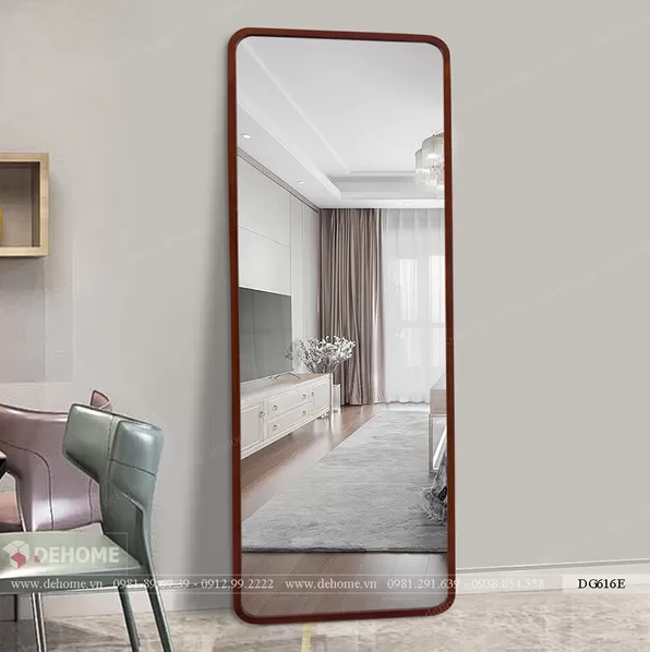 Gương dài soi toàn thân khung gỗ DG616E