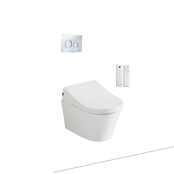 TCF33320GAA#NW1 WH172A MB170P#SS Bàn cầu treo tường kết hợp nắp rửa điện tử dòng S2 TCF33320GAA