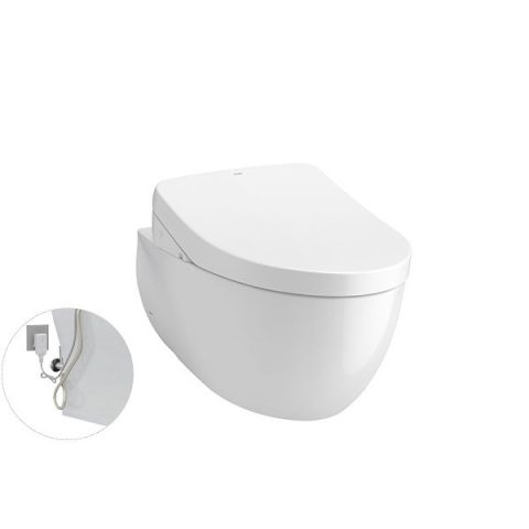TCF4911Z#NW1 WH172A MB174P#SS Bàn cầu treo tường LP Series thế hệ mới, kèm nắp rửa điện tử WASHLET dòng S7 - TCF4911Z
