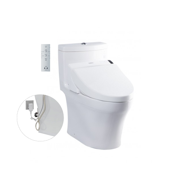 Bàn cầu một khối, kèm nắp rửa điện tử WASHLET dòng C5