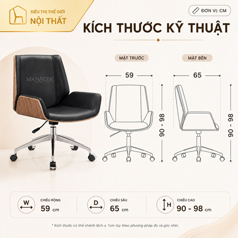 Ghế lưng trung Kruze MR
