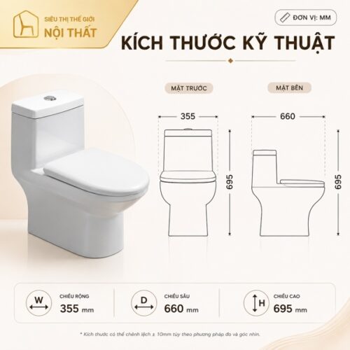 bồn cầu 1 khối