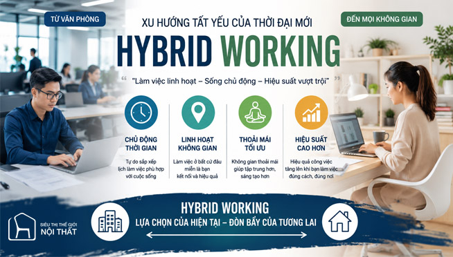 Hybrid Working: Xu hướng làm việc hay áp lực kiểu mới?