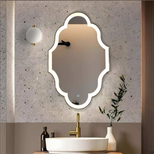 Gương Phòng Tắm Nghệ Thuật Khung Mạ PVD DPVD69.2F
