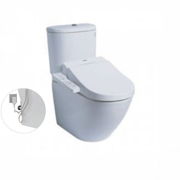 Bàn cầu hai khối, kèm nắp rửa điện tử WASHLET dòng C2