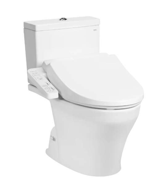Bàn cầu 2 khối, kèm nắp rửa điện tử WASHLET dòng C2 TCF23710AAA