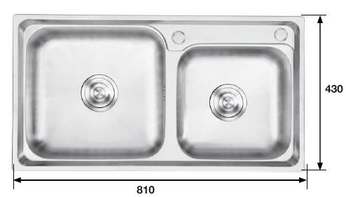 Alternative view of Chậu rửa INOX KF-P8143