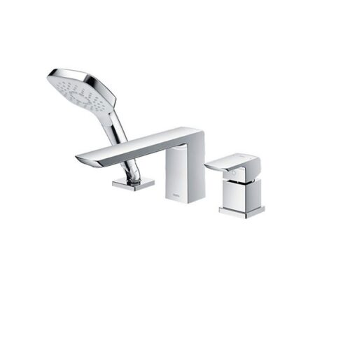 Vòi xả bồn 3 lỗ nóng lạnh kèm sen tắm