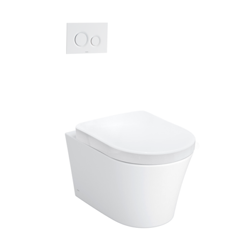 TC384CVK#W WH172A MB170P#SS Bàn cầu treo tường kèm nắp đóng êm TC384CVK