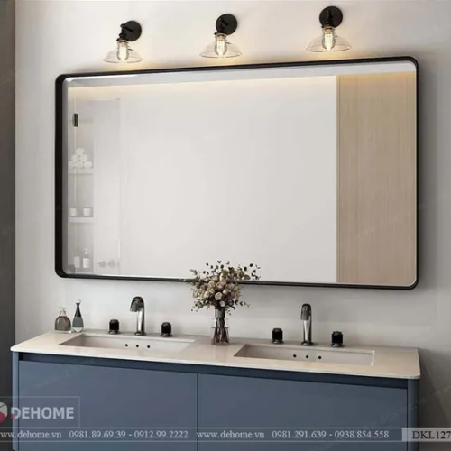 Gương Soi Nhà Tắm Khung Sơn Tĩnh Điện Hình Chữ Nhật DKL127D