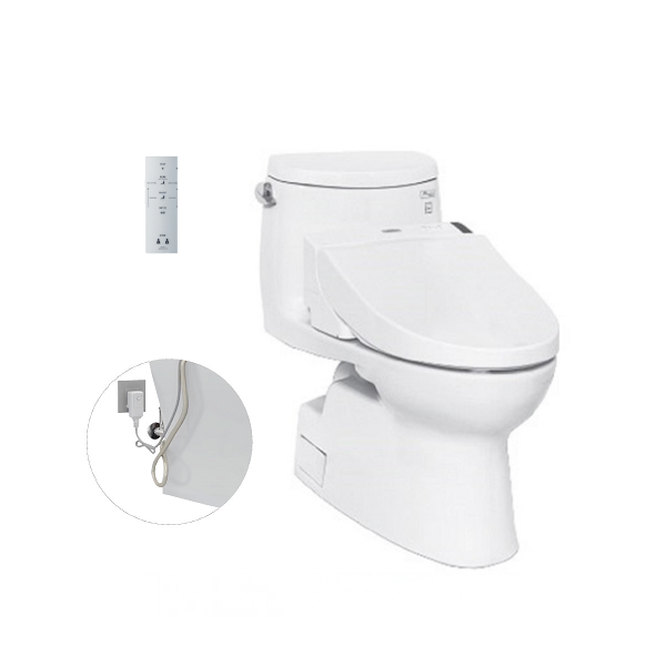 Bàn cầu một khối, kèm nắp rửa điện tử WASHLET dòng C5