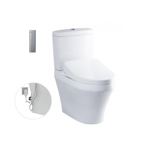 Bàn cầu hai khối, kèm nắp rửa điện tử WASHLET dòng S7