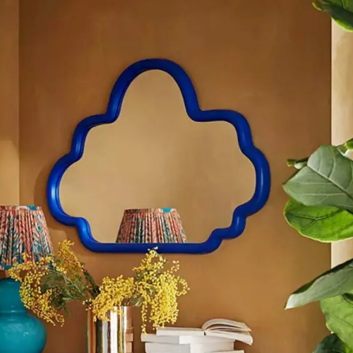 Gương Decor Treo Tường Khung Gỗ Sơn Màu DG65M