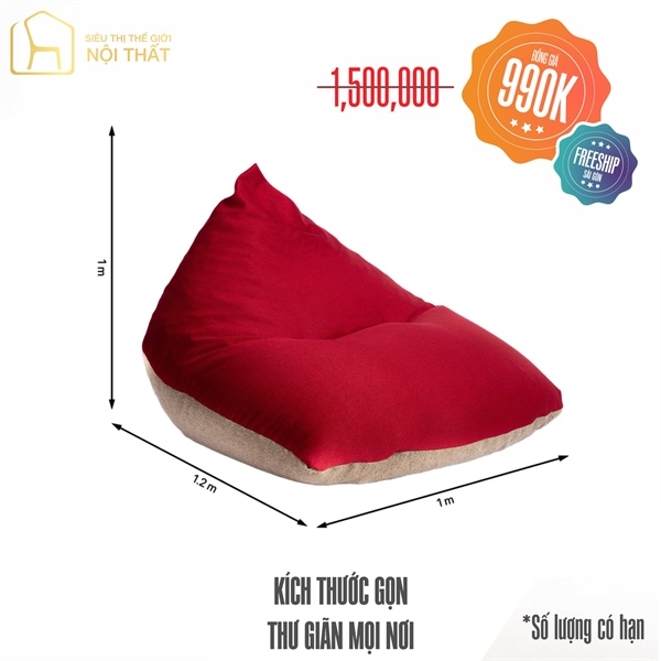 Ghế lười tam giác - Ảnh 3