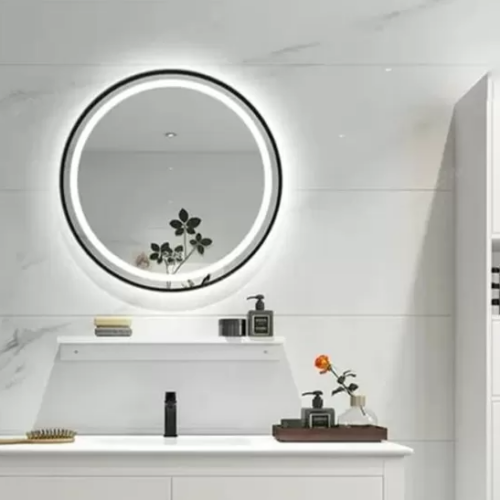 Gương khung sơn tĩnh điện tròn cao cấp led DKL70.3A