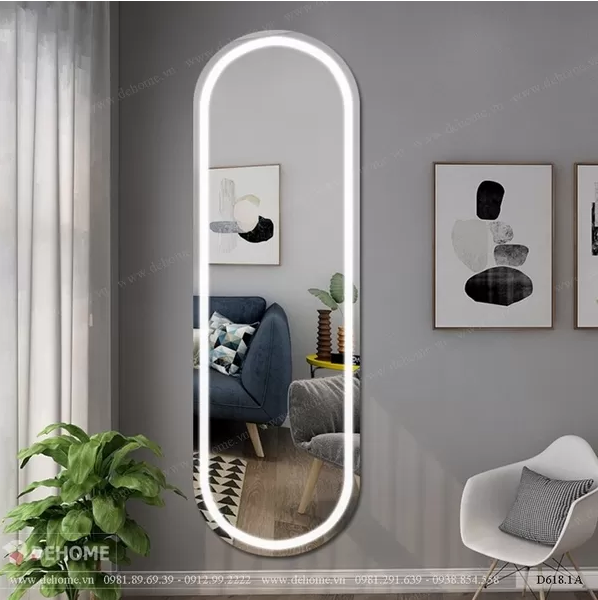 Gương dài có đèn led D618.1A