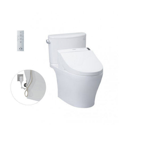 Bàn cầu hai khối, kèm nắp rửa điện tử WASHLET dòng C5