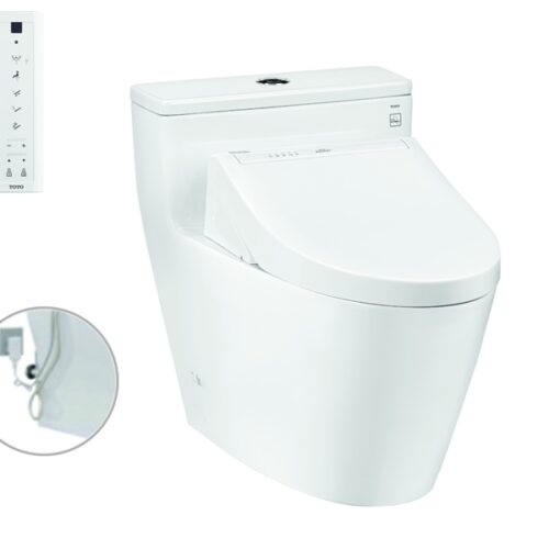 Bàn cầu 1 khối kèm nắp rửa điện tử WASHLET dòng C5 TCF24410AAA