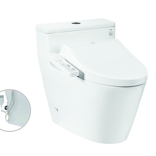 Bàn cầu 1 khối kèm nắp rửa điện tử WASHLET dòng C2 TCF23410AAA