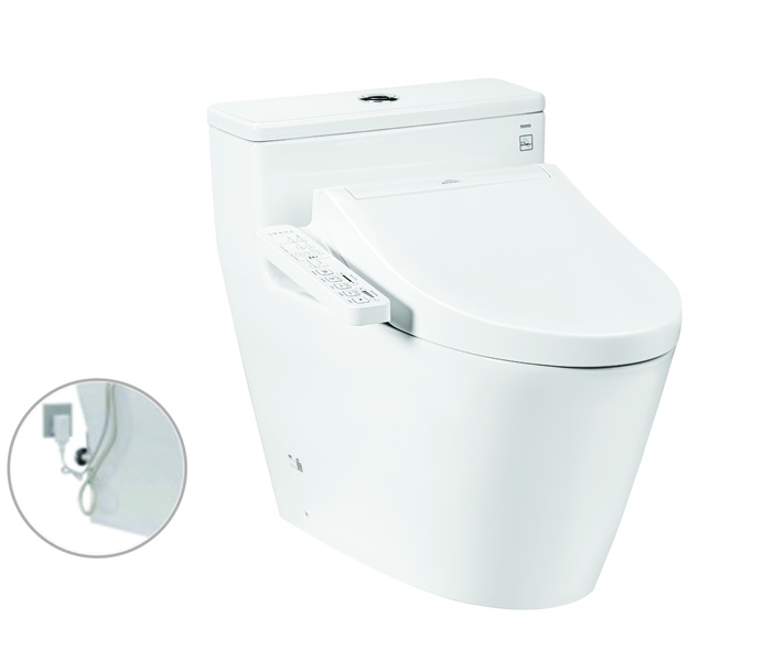 Bàn cầu 1 khối kèm nắp rửa điện tử WASHLET dòng C2 TCF23410AAA