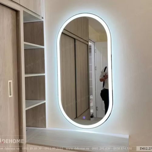 Gương Bầu Dục Có Đèn Cho Bàn Trang Điểm D612.2J