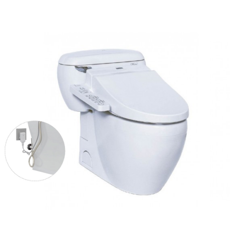 Bàn cầu một khối, kèm nắp rửa điện tử WASHLET dòng C2