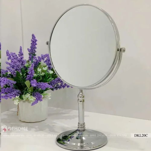 Gương Trang Điểm Để Bàn Khung Inox DKL20C
