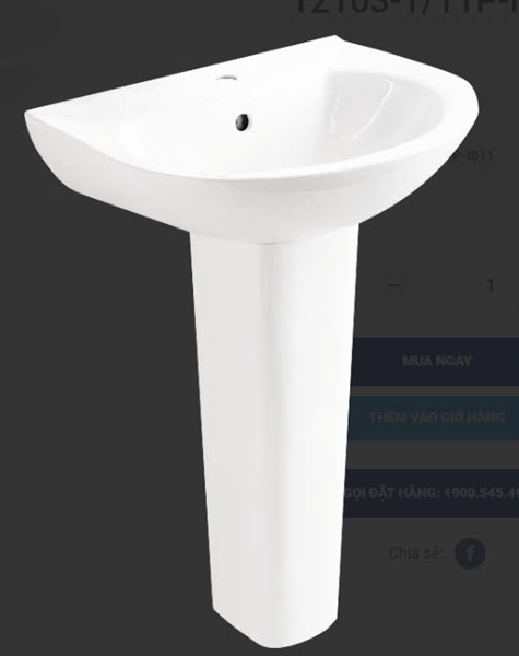 Chậu lavabo treo