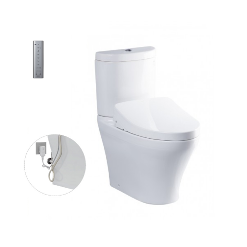 Bàn cầu hai khối, kèm nắp rửa điện tử WASHLET dòng S7