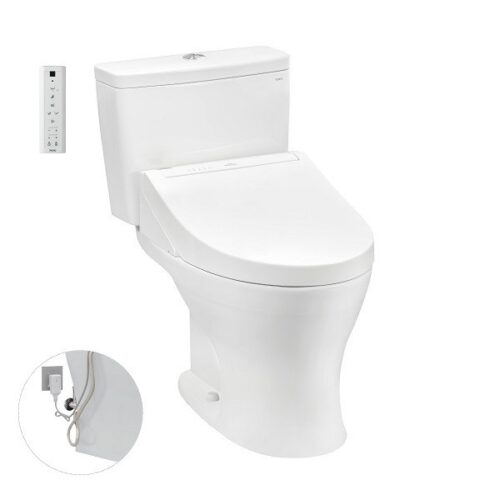 Bàn cầu hai khối, kèm nắp rửa điện tử WASHLET dòng C5 - TCF24410AAA (220V)