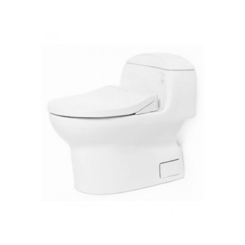 Bàn cầu một khối, nắp đóng êm kèm vòi rửa nước lạnh TCW07S