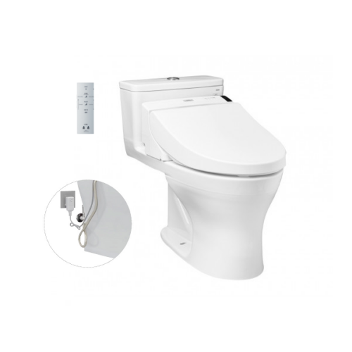 Bàn cầu một khối, kèm nắp rửa điện tử WASHLET dòng C5