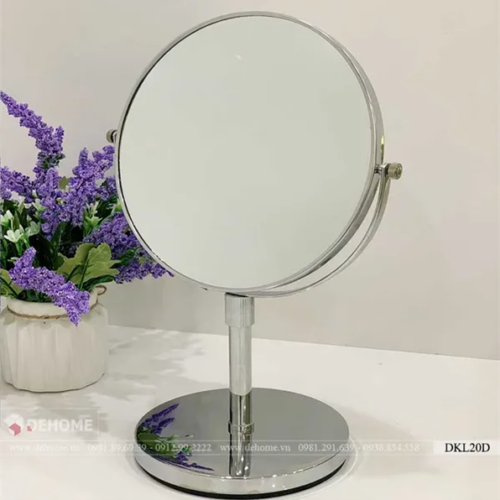 Gương Trang Điểm Mini Khung Inox DKL20D