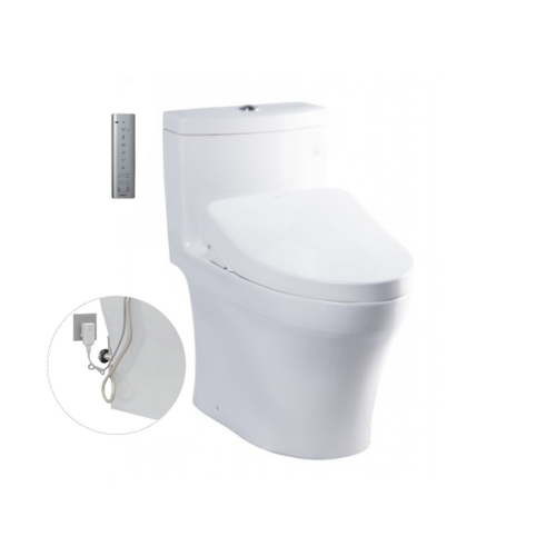 Bàn cầu một khối kèm nắp rửa điện tử WASHLET dòng S7 - TCF4911Z (220V)